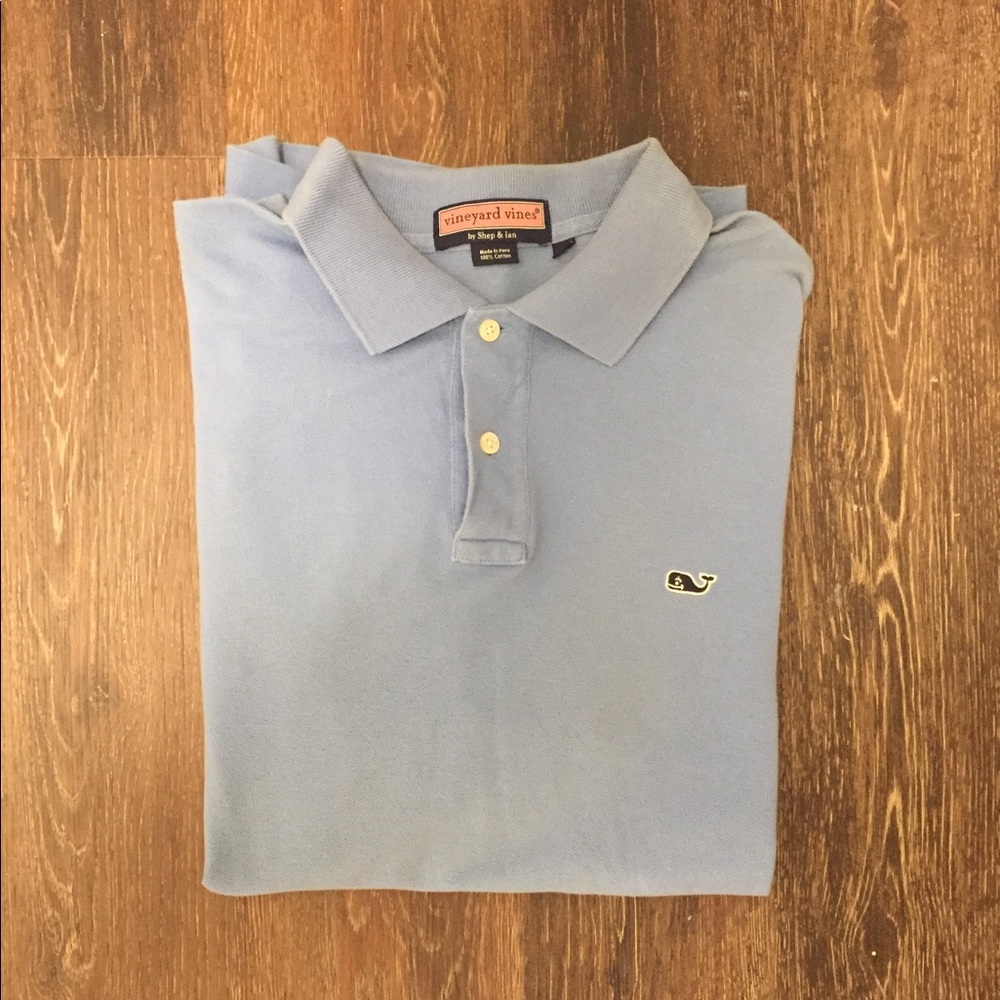 Vineyard Vines Short-Sleeve Blue Polo Shirt